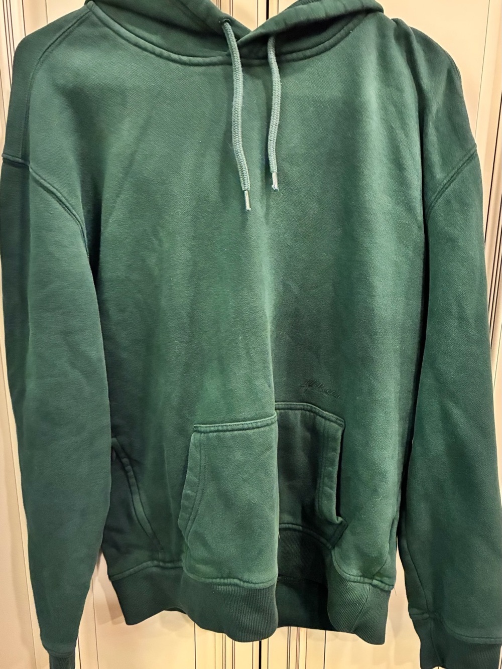 Hollister Men Dark Green Hoodie SZ Small